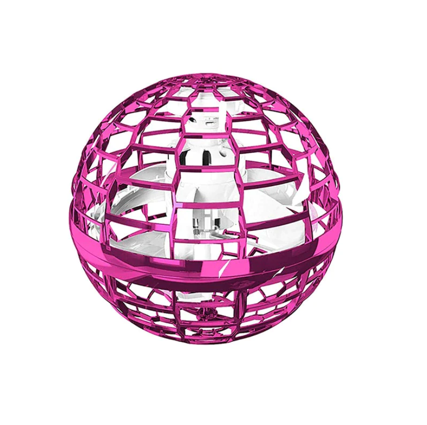 Minge Zburatoare cu LED-uri, tip OZN/ Drona, incarcare cu USB