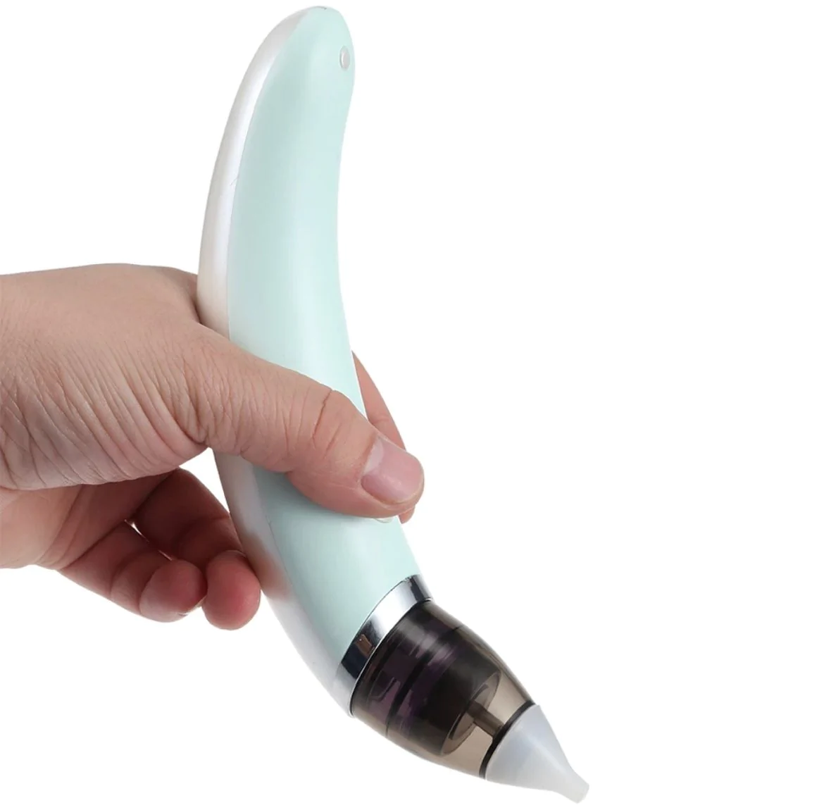 Aspirator Nazal Electric, Pentru Copii, Cu 2 Capete De Silicon, 5 Trepte De Putere Si Cablu USB, Verde