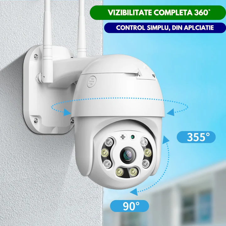 1+1 GRATIS - Set 2 Camere Supraveghere WiFi IP 355 Grade