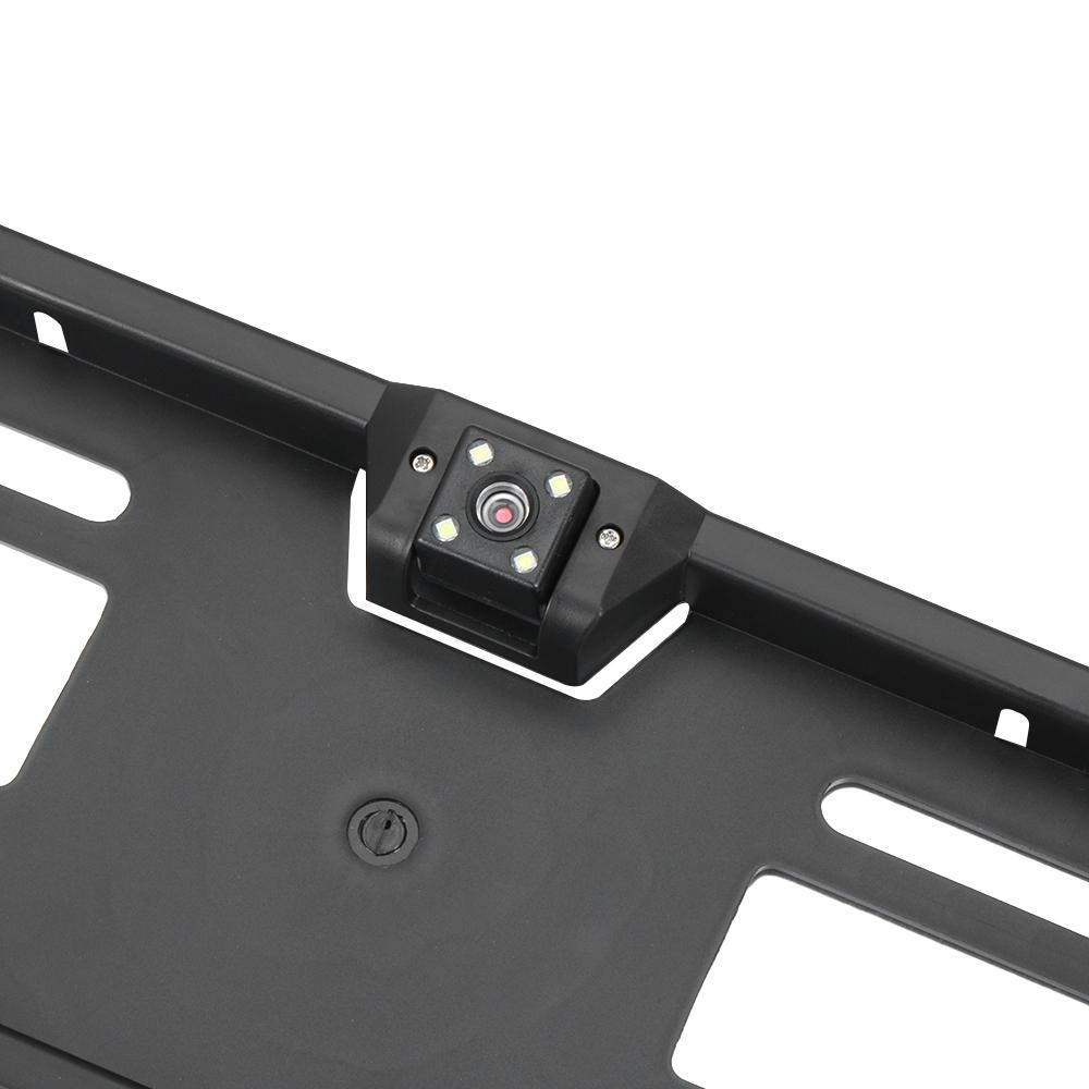 Suport Numar Auto Cu Camera Marsarier, Unghi Filmare 170°, Negru