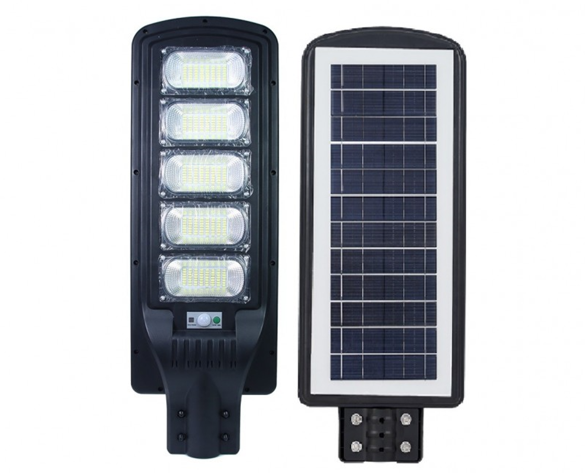 Lampa Solara Stradala, Cu Suport Metalic, Iluminare Puternica, Control Din Telecomanda