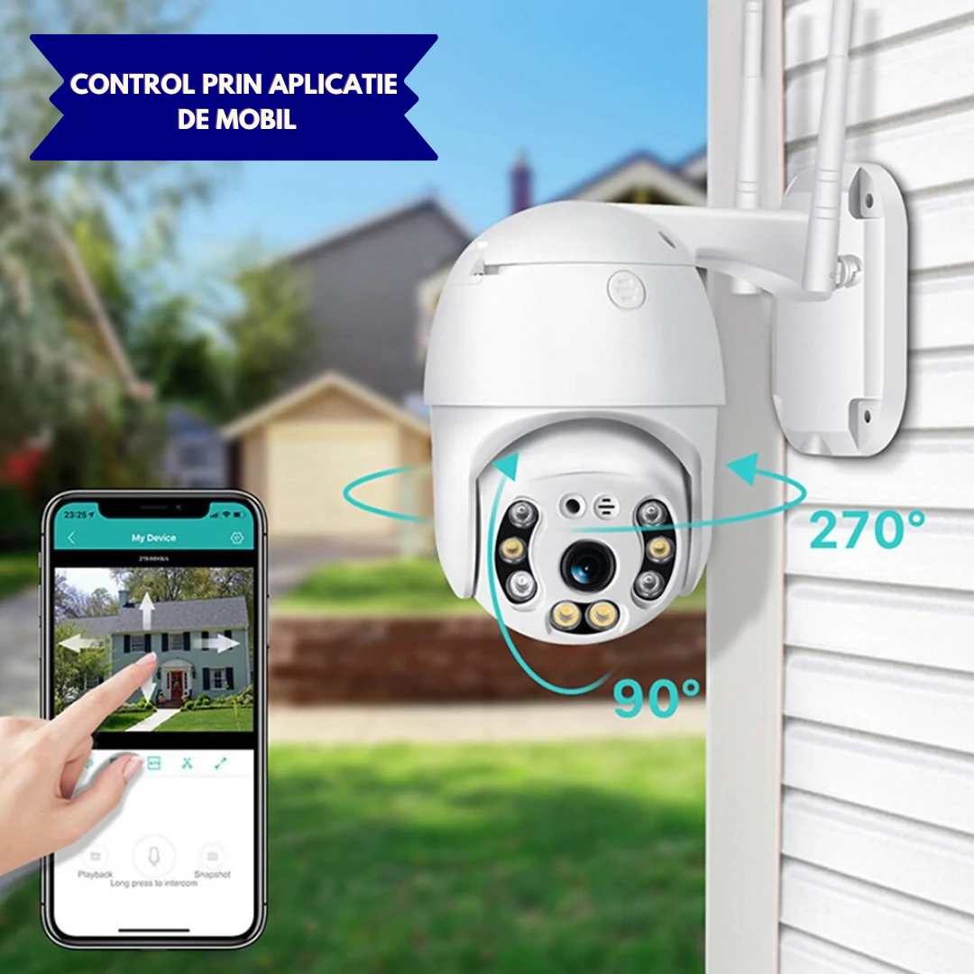 Camera Smart IP Wireless HD Cu Detector De Miscare Si Vedere Nocturna