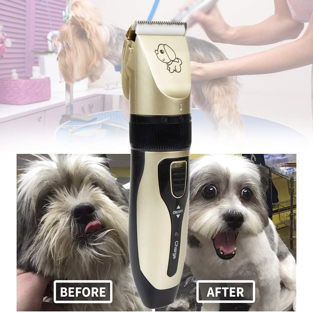 Set De Masina De Tuns Animale Fara Fir, Foarfece De Tuns Si Trimmer Unghii, Functionare Silentioasa, Capete De Tuns Pe Dimensiuni