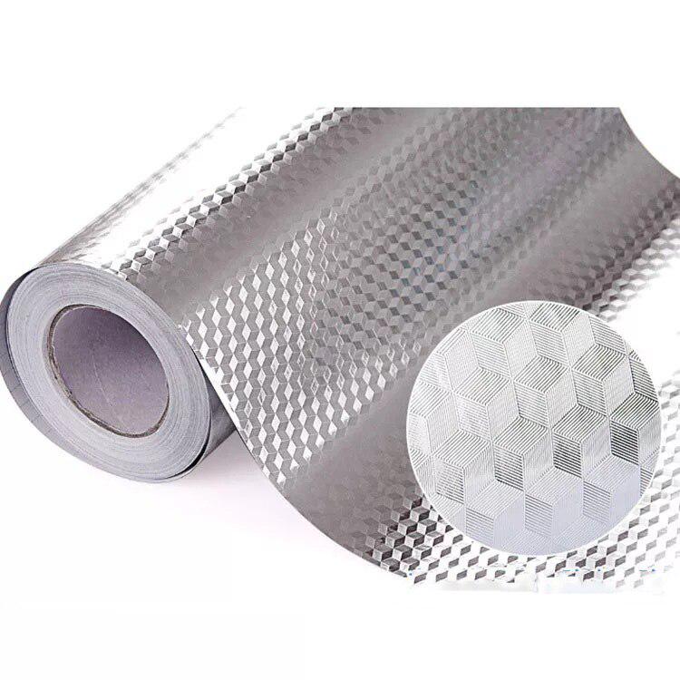 1+1 CADOU Autocolant Pentru Bucatarie Aurie si Argintie Cu Dimensiunea 60x300