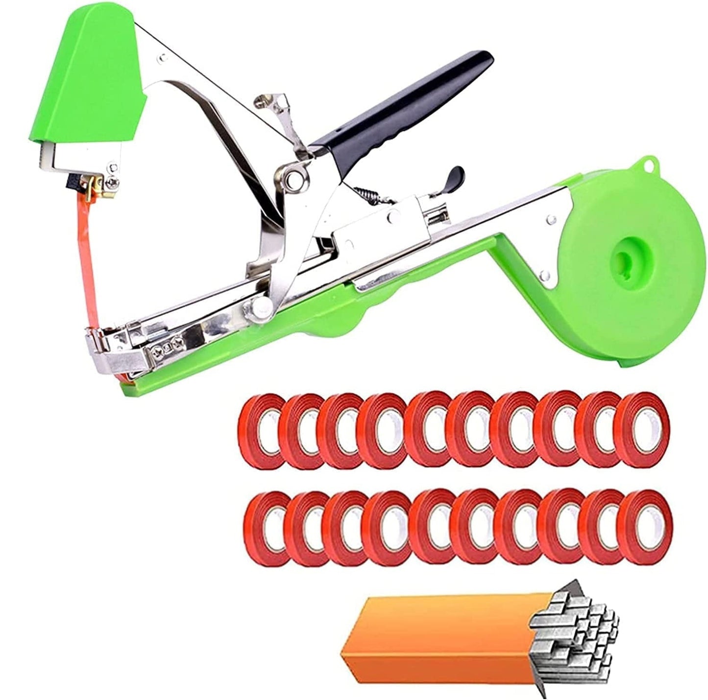 Aparat De Legat Vita De Vie, Pomi Fructiferi Si Legume, Arc Si Lama De Rezerva, 20 Role Banda Legat + 10.000 Capse CADOU