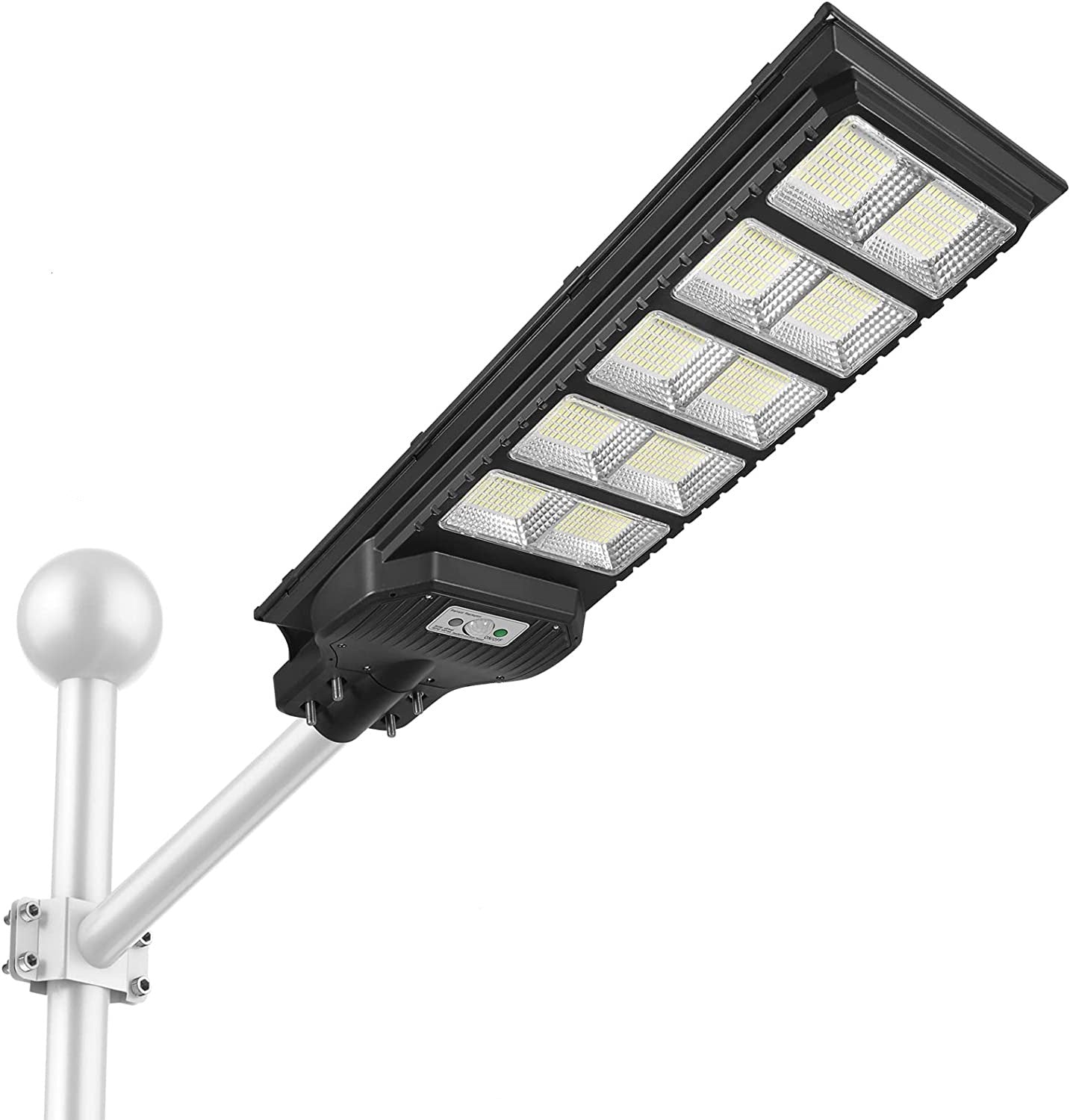 Lampa Solara Stradala, Cu Suport Metalic, Iluminare Puternica, Control Din Telecomanda