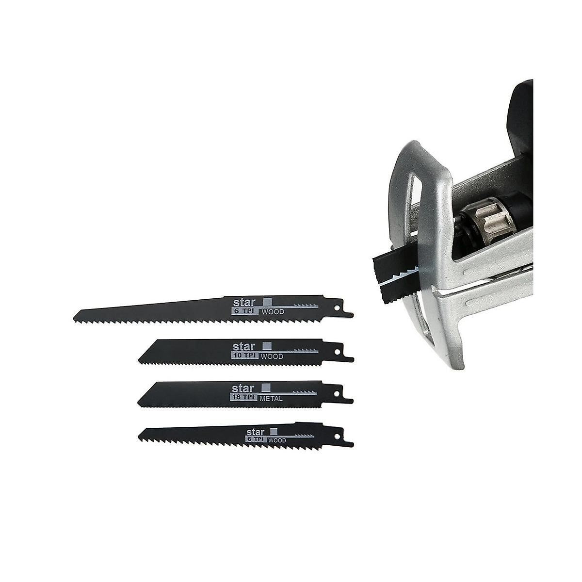 Fierastrau Tip Sabie ExpertGarden®, Pe Acumulatori 24V, 3000 RPM, 4 Lame, Geanta De Plastic Inclusa