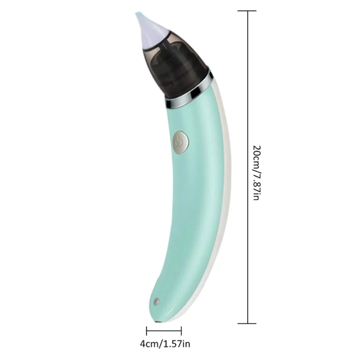 Aspirator Nazal Electric, Pentru Copii, Cu 2 Capete De Silicon, 5 Trepte De Putere Si Cablu USB, Verde