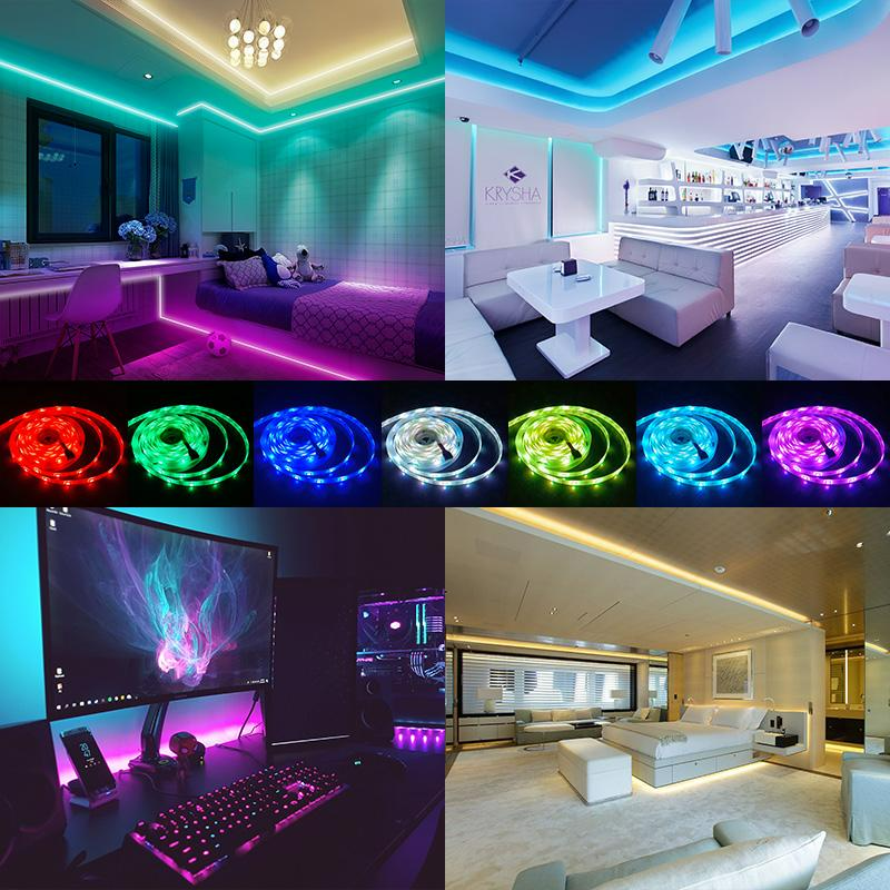 1+1 Cadou Banda LED Multicolora, Cu Telecomanda Si Transformator, 300 LED, 10 m Lungime