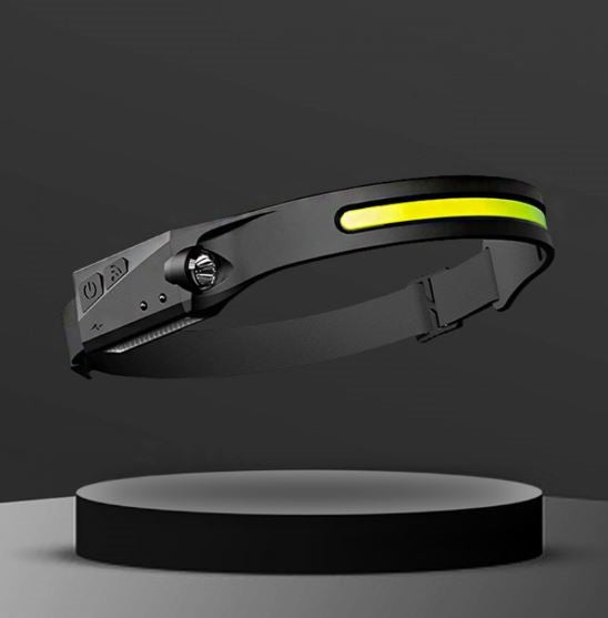 Lanterna De Cap Cu Banda LED, 5 Tipuri De Iluminare, 350 Lumeni, Incarcare USB