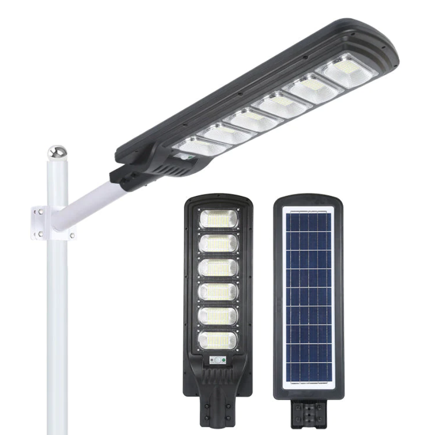 Lampa Solara Stradala, Cu Suport Metalic, Iluminare Puternica, Control Din Telecomanda