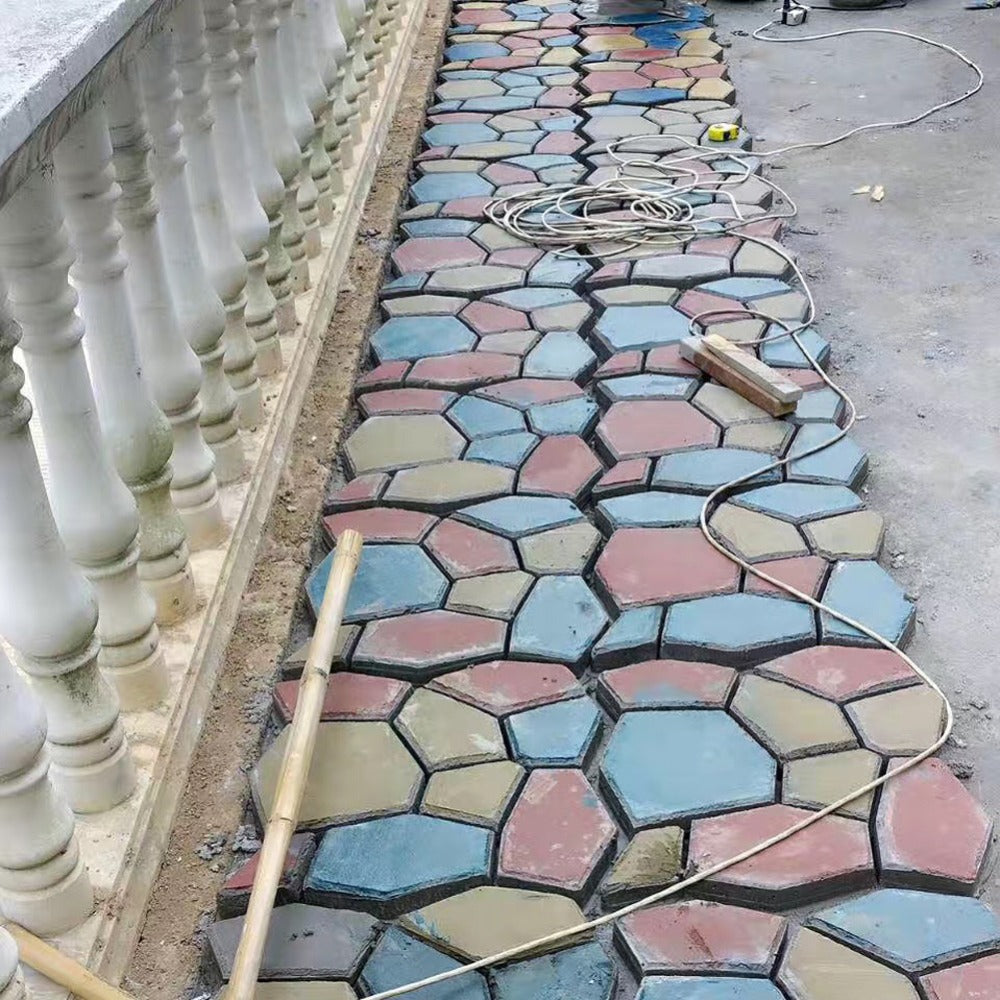 1+1 GRATIS: Matrita Pentru Turnat Pavaje, Piatra Artificiala, Dale Din Beton, Reutilizabila, Dimensiuni 430x430mm
