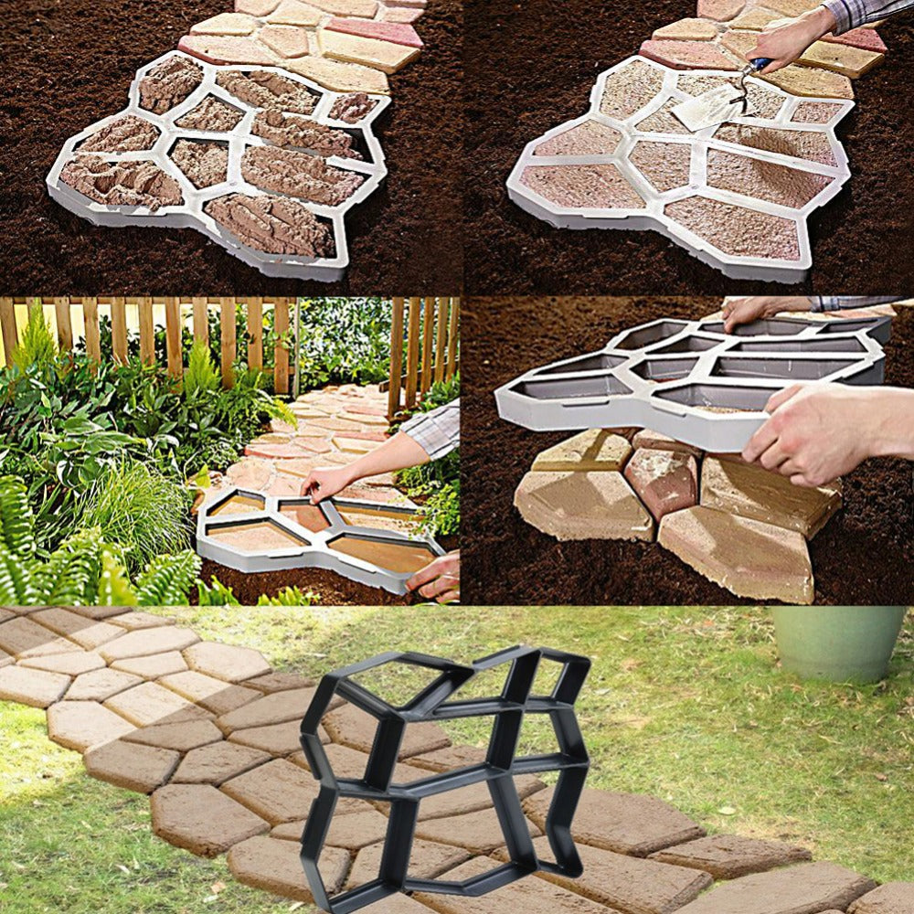 1+1 GRATIS: Matrita Pentru Turnat Pavaje, Piatra Artificiala, Dale Din Beton, Reutilizabila, Dimensiuni 430x430mm