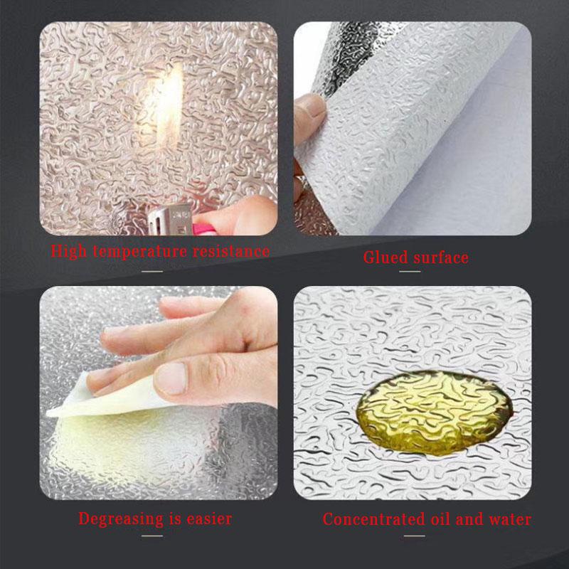 1+1 CADOU Autocolant Pentru Bucatarie Aurie si Argintie Cu Dimensiunea 60x300