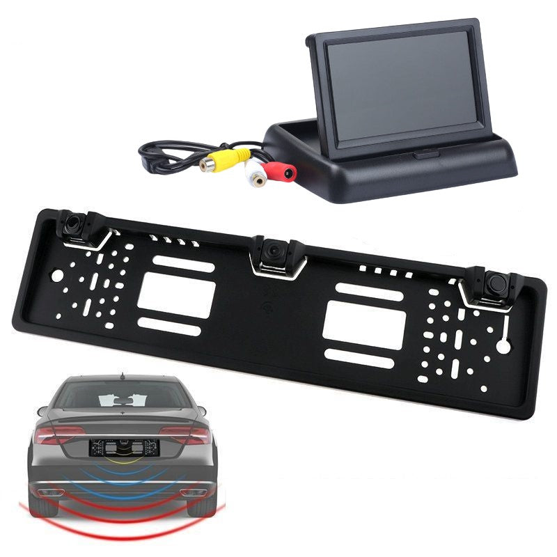 Suport Numar Auto Cu Camera Marsarier + Monitor Color 4.3 Inch, Rezolutie 480 x 272