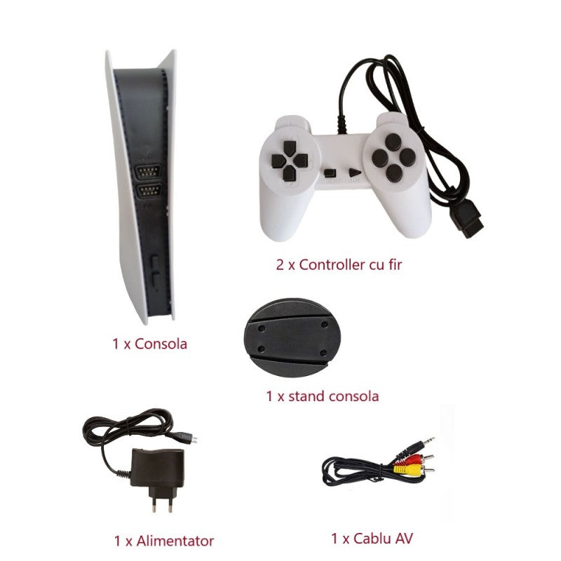 Consola Jocuri Video, 2 Controllere Incluse, 2000 Jocuri