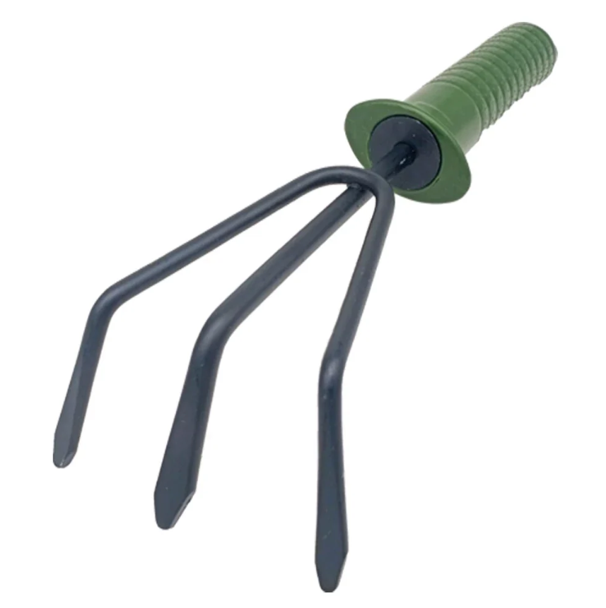Set De 4 Instrumente Pentru Gradinarit, Doua Mini Lopeti, Un Mini Cultivator Si Un Dispozitiv Pentru Gaurit, Metal