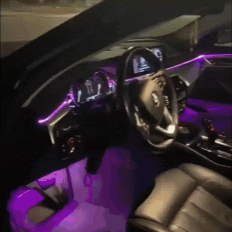 Banda LED RGB, Pentru Interior Auto, Control Din Aplicatie, Lungime 6 M