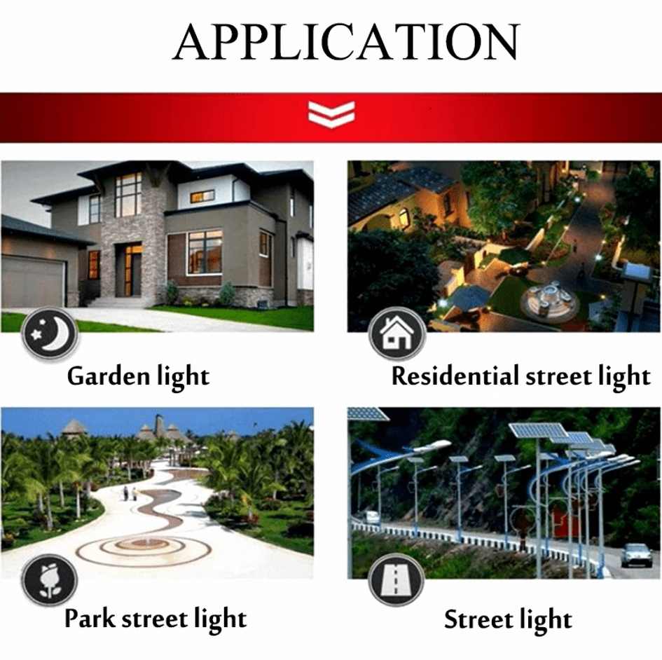 Lampa Solara Stradala, Cu Suport Metalic, Iluminare Puternica, Control Din Telecomanda