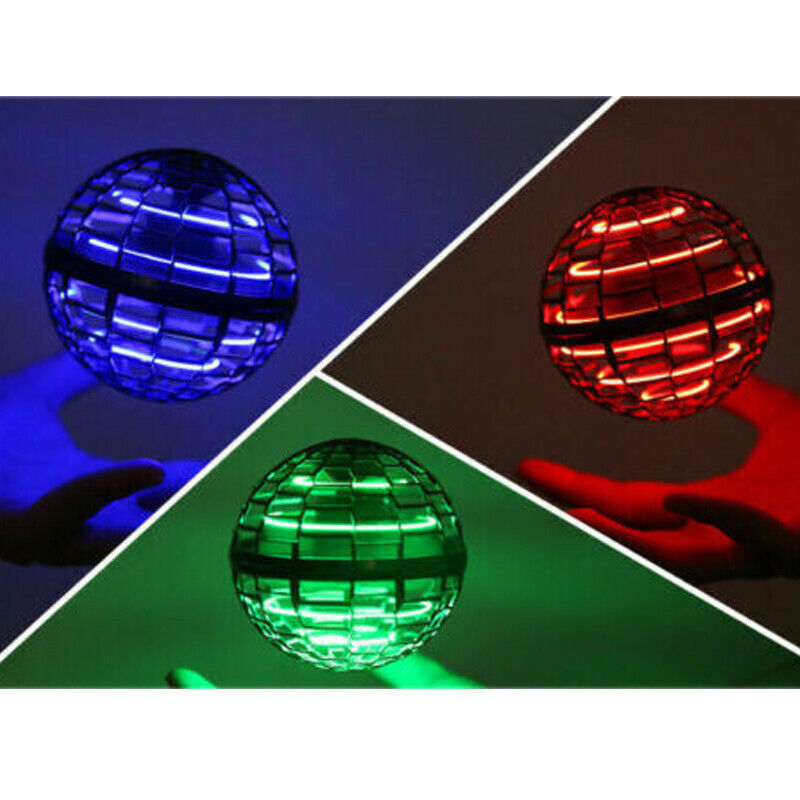 Minge Zburatoare cu LED-uri, tip OZN/ Drona, incarcare cu USB
