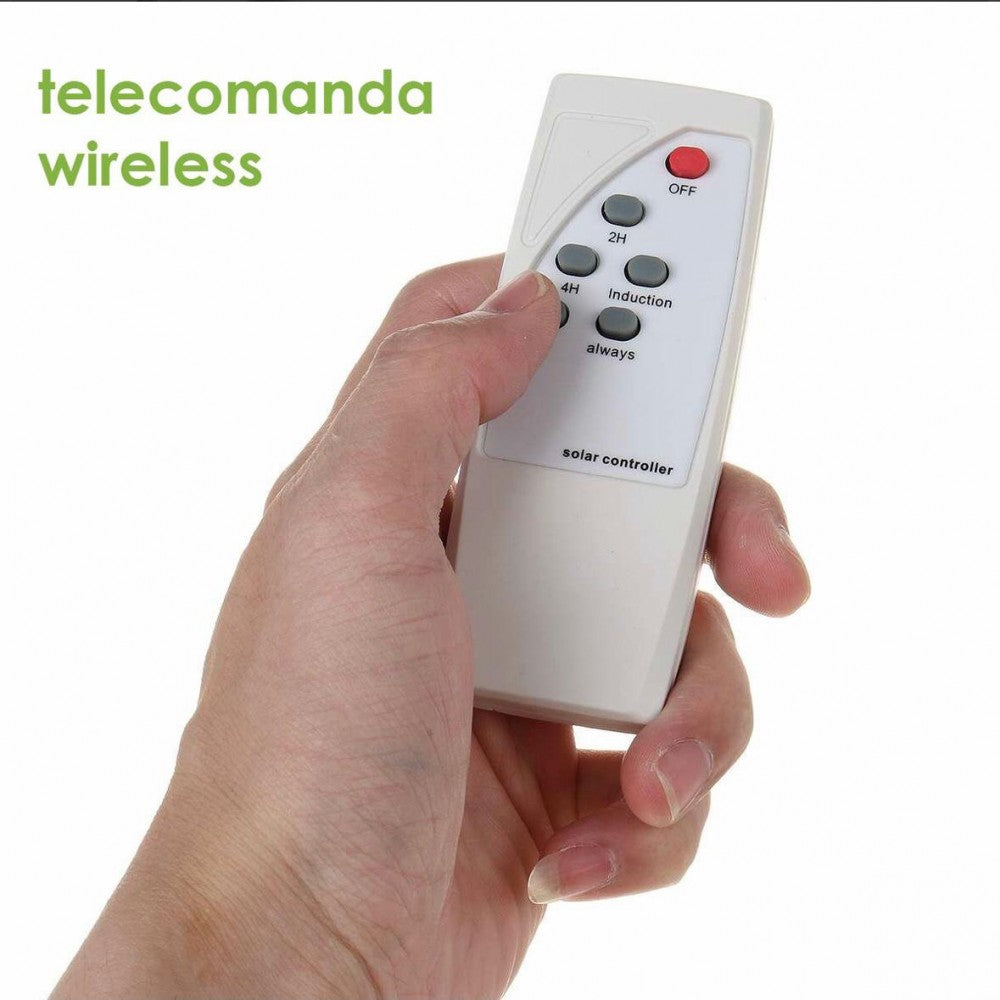 Lampa Solara Stradala, Cu Suport Metalic, Iluminare Puternica, Control Din Telecomanda
