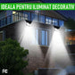 Mega Pachet: 10 Lampi Solare 100 LED – Lumina Puternica, ZERO Costuri!