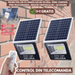1+1 GRATIS: Proiector LED Cu Panou Solar VELORA, 100W, Control Prin Telecomanda, Senzor Crepuscular + Accesorii+Lampa Solara 100x Led CADOU