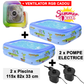Pachet Promotional : 2 x Piscina 115x 82x 33 cm + 2 x Pompa Electrica  + Ventilator Cadou