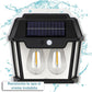 Lampa Solara De Perete Cu 2 Becuri LED, Cu Senzor de Miscare si Lumina, 3 Moduri de Iluminare, Rezistenta la Apa