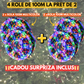 2+2 GRATIS: Instalatie De Craciun, Tip Rola, 100m Cu 1000 LED-uri Mari, Interior sau Exterior, Rezistenta La Vreme Rea, Multicolor, Total 400m Instalatie + Cadou Surpriza
