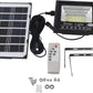 PACHET PROMOTIONAL: Proiector LED Cu Panou Solar VELORA, 100W, Control Prin Telecomanda, Senzor Crepuscular + Accesorii