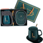Cana Inteligenta de Cafea din Ceramica, cu Capac si Lingurita, 55 Grade, Controlul Temperaturii
