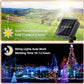 1+1 GRATIS: Instalatie De Craciun, Cu Incarcare Solara, 200 LED, Multicolor, 20 m