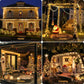 Instalatie De Craciun, Tip Rola, Cu 300 LED-uri Mari, Interior sau Exterior, Rezistenta La Vreme Rea, 30 m, Alb Cald
