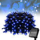 Instalatie De Craciun, Cu Incarcare Solara, 100 LED, Albastru, 10m, 1+1 CADOU