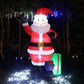 Figurina Gonflabila, Mos Craciun cu Iluminare LED, Umflare Automata Cu Pompa Incorporata, Rezistent La Intemperii, 2.4 m Inaltime