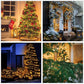 1+1 GRATIS:Instalatie De Craciun, Tip Rola, Cu 500 LED-uri Mari, Interior sau Exterior, Rezistenta La Vreme Rea, 50 m, Alb Cald