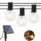 Ghirlanda Luminoasa, Cu Incarcare Solara, 10 Becuri LED, Lumina Alb Cald, 8 Moduri De Iluminare, Control Prin Telecomanda, 5 m Lungime