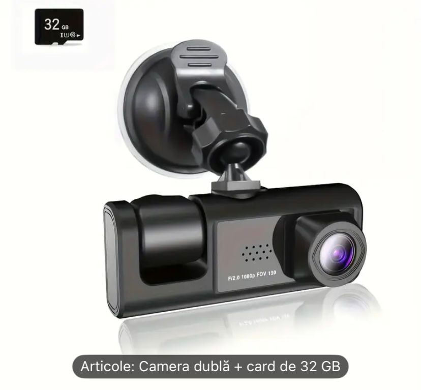 Camera Auto BLACK BOX – Siguranta, Claritate si Supraveghere Completa!🎁 CADOU: Card microSD 64GB inclus în pachet