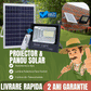 Proiector LED Cu Panou Solar, 300W, Rezistenta La Apa IP66, Control Din Telecomanda