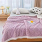 Patura Cocolino Groasa Dubla, Super Soft, Tip Tricotaj, cu Blanita, 200x230 cm