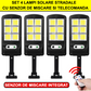 Set 4 Lampi Solare ULTRA LED Stradale cu Senzor de Miscare si Telecomanda