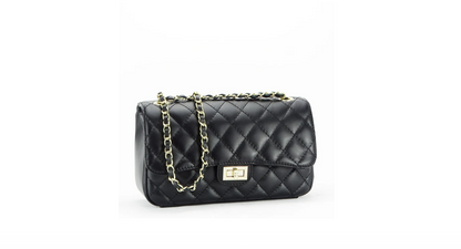 Geanta De Umar Pentru Femei, Curea cu Lant, Din Piele Ecologica Matlasata