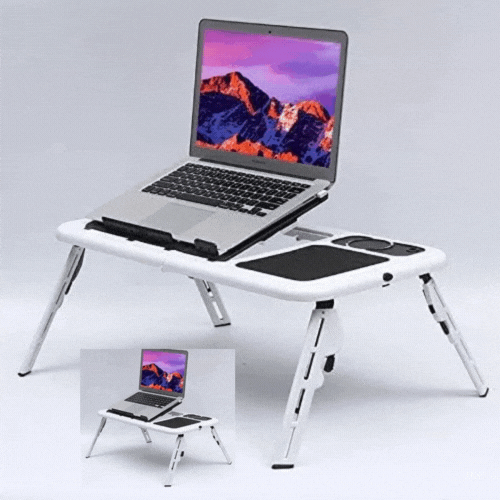 Masa laptop E-Table, 2 ventilatoare, USB, mouse pad, 285 x 316 x 36 mm
