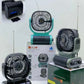 Ventilator Puternic Portabil Cu Incarcare Solara Si Radio FM