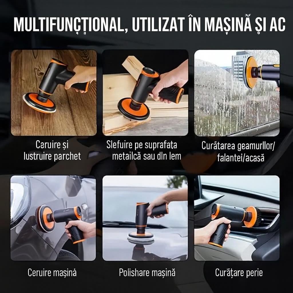 Aparat Electric Pentru Polisat Masina Multifunctional. Pentru Curatare Ghiuveta, WC, Faianta, Pantofi, Parchet, 140 W