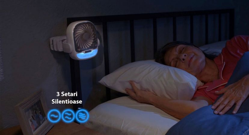 Mini Racitor Portabil Cu Apa Si Gheta Arctic Cool 360° Ideal Pentru Cort, Carucior Bebe