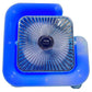 1+1 GRATIS: Ventilator Colorat Portabil Cu Lumina RGB, 3 Trepte de Viteza si Încarcare USB