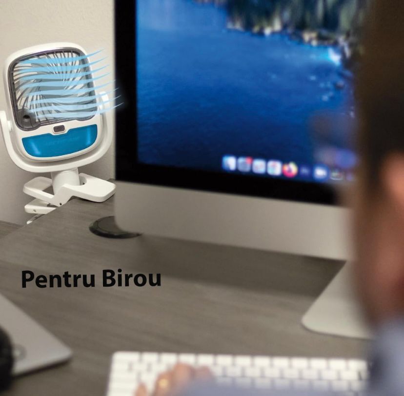 Mini Racitor Portabil Cu Apa Si Gheta Arctic Cool 360° Ideal Pentru Cort, Carucior Bebe