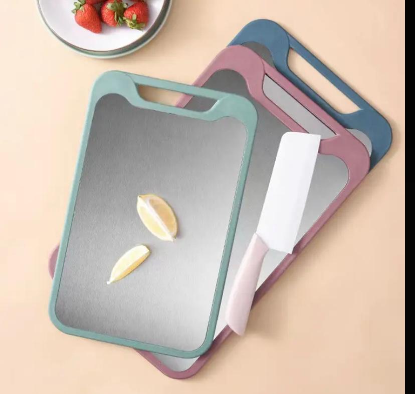 1+1 Gratis: Fund De Tocat Profesional Din Otel Inoxidabil, 35 x 22 CM